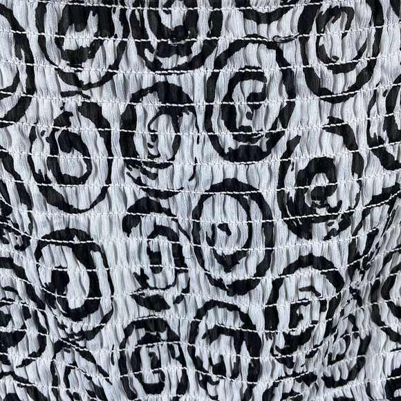 Lane Bryant Smocked Ruffle Boho Chiffon Sundress w/Removable Straps - Size 26 - Picture 9 of 15